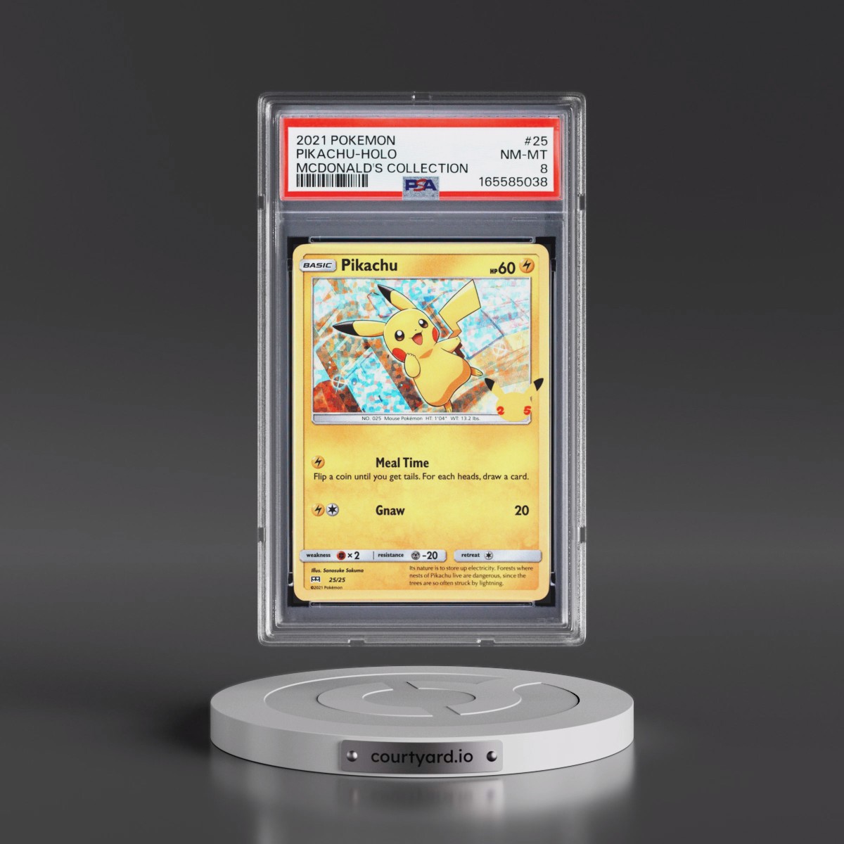 2021 Pokémon Mcdonald's Collection #25 Pikachu - Holo (PSA 8 NM-MT)