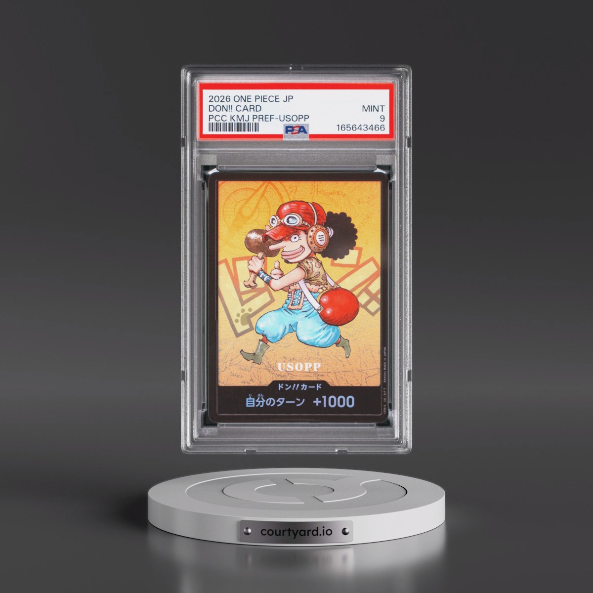 2026 One Piece Japanese Premium Card Collection Kumamoto Prefecture Special Don!! Card - Usopp PSA 9