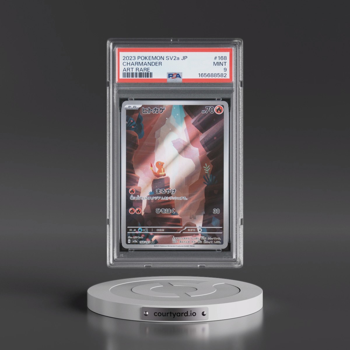 2023 Pokémon Sv2a-Pokémon Card 151 #168 Charmander - Art Rare (PSA 9 MINT)