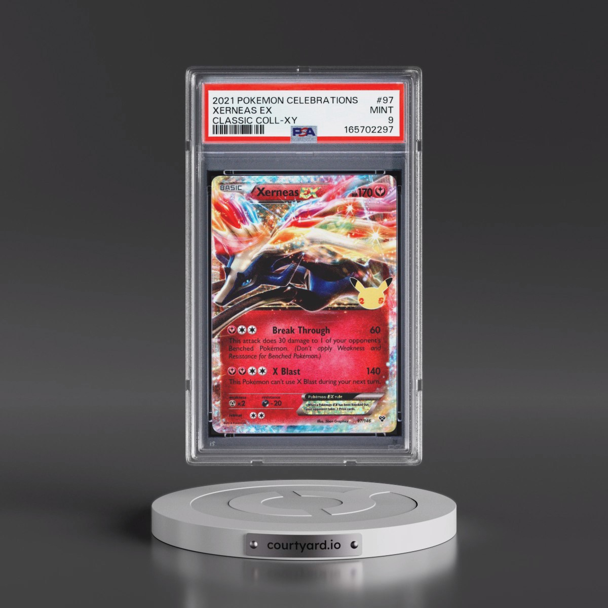 2021 Pokémon Celebrations Classic Collection #97 Xerneas EX - Holo (PSA 9 MINT)