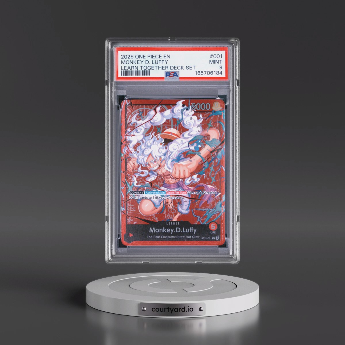 2025 One Piece Learn Together Deck Set #001 Monkey D. Luffy (PSA 9 MINT)