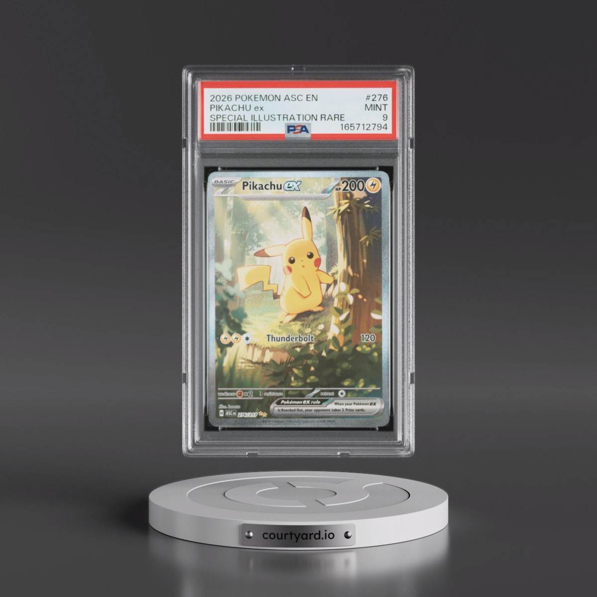 2026 Pokémon Asc EN-Ascended Heroes Pikachu EX - Holo Special Illustration Rare #276 PSA 9