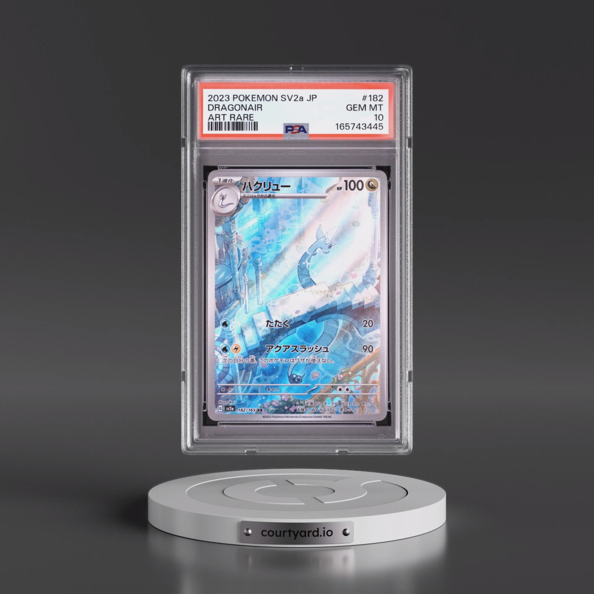 2023 Pokémon Sv2a-Pokémon Card 151 #182 Dragonair - Art Rare (PSA 10 GEM MINT)