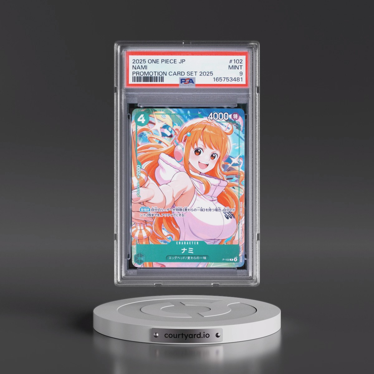 2025 One Piece Japanese Promotion Card Set 2025 #102 Nami (PSA 9 MINT)