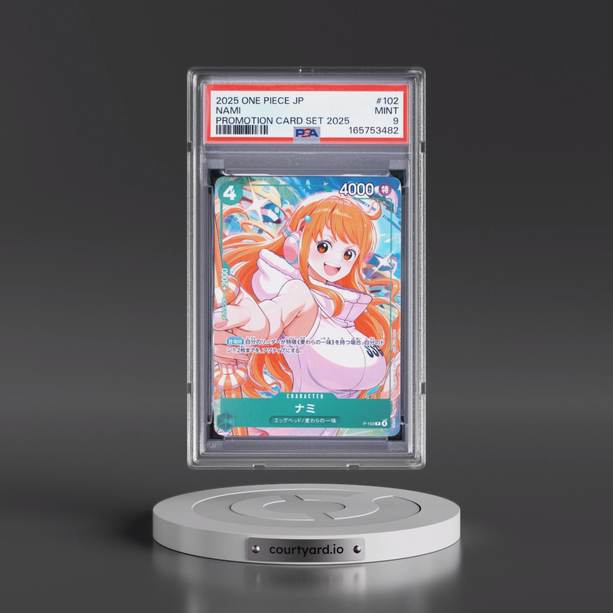 2025 One Piece Japanese Promotion Card Set 2025 #102 Nami (PSA 9 MINT)