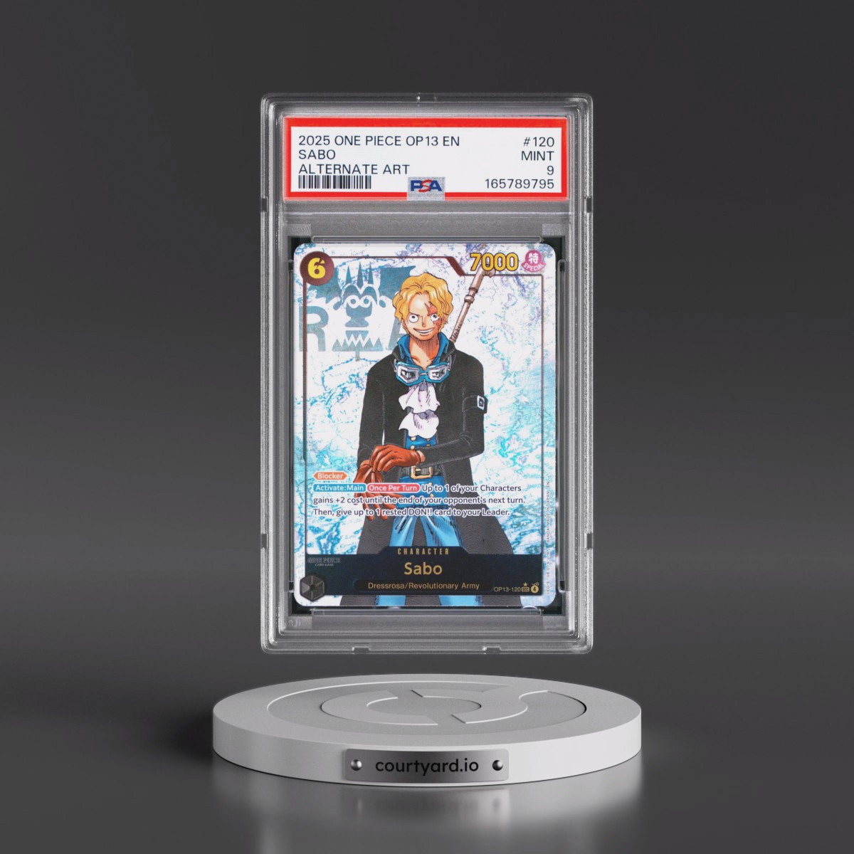 2025 One Piece OP13-Carrying on His Will #120 Sabo - Alternate Art (PSA 9 MINT)