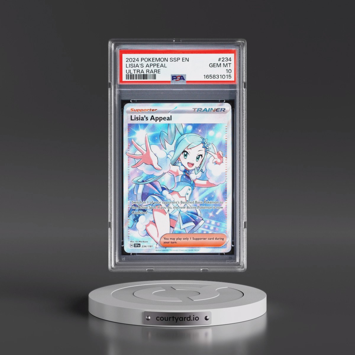 2024 Pokémon Ssp EN-Surging Sparks #234 Lisia's Appeal - Ultra Rare (PSA 10 GEM MINT)