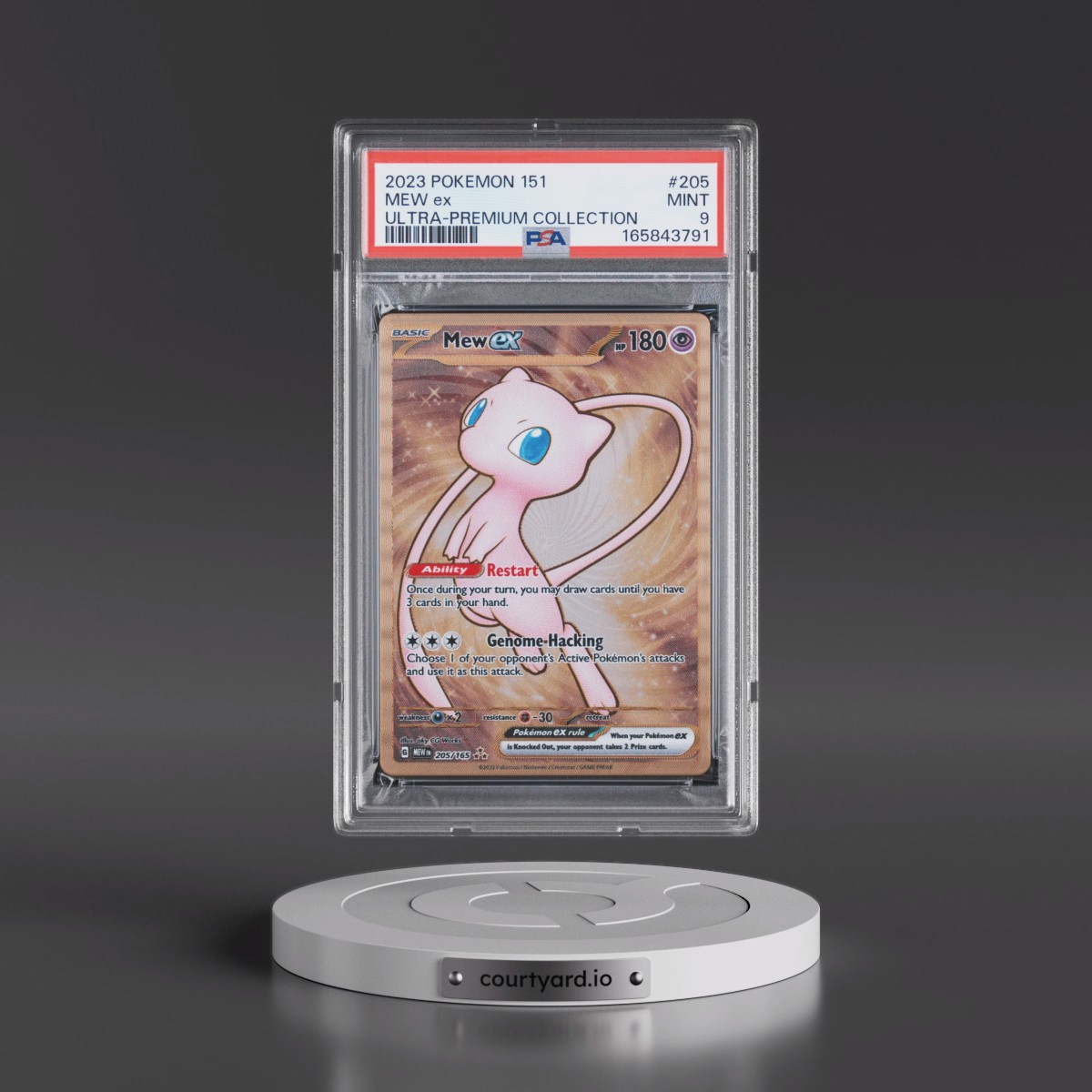 2023 Pokémon 151 Ultra-Premium Collection #205 Mew EX - Holo (PSA 9 MINT)