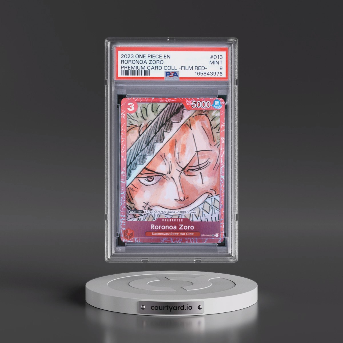 2023 One Piece Premium Card Collection -One Piece Film Red #013 Roronoa Zoro (PSA 9 MINT)