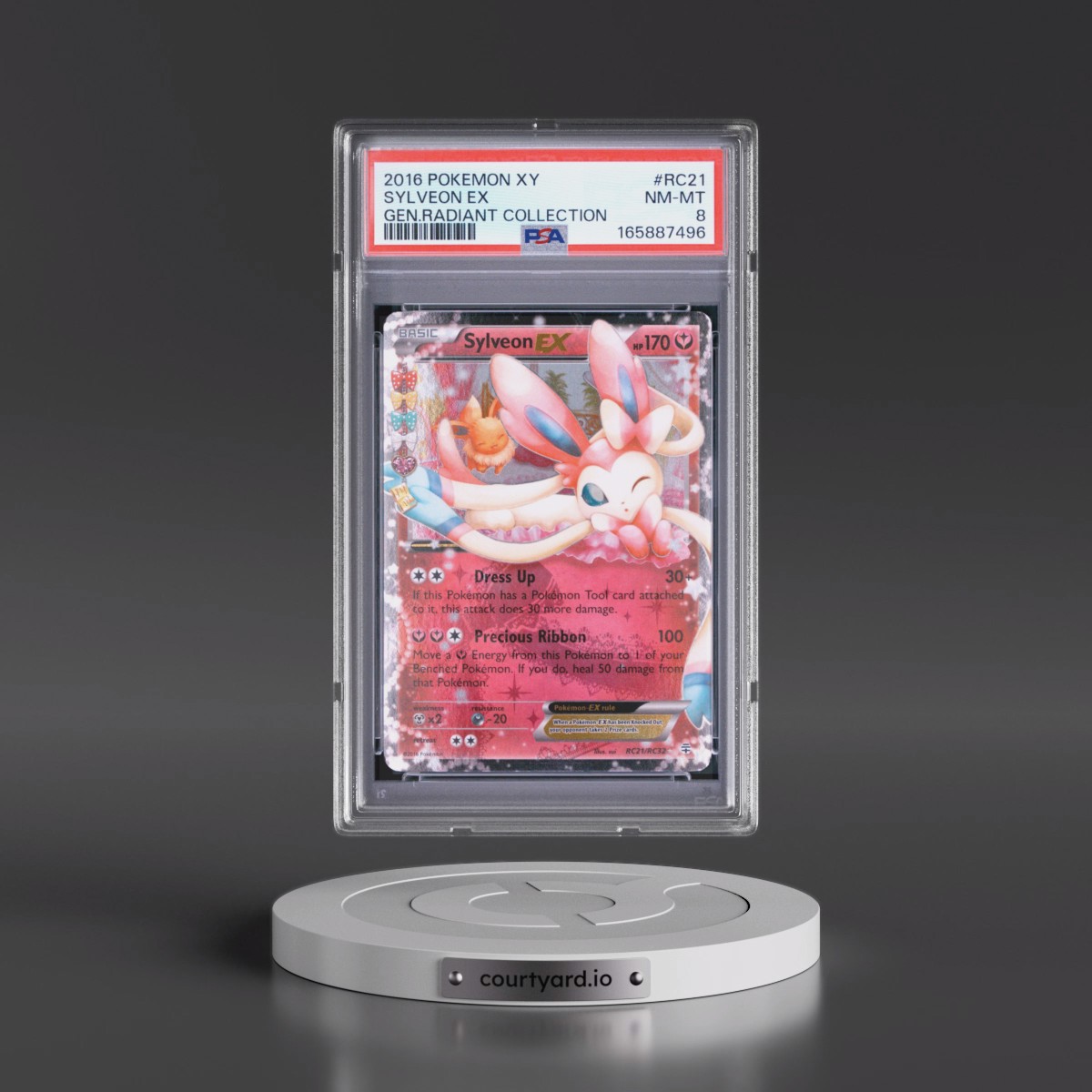 2016 Pokémon XY Generations Radiant Collection #RC21 Sylveon EX - Holo (PSA 8 NM-MT)