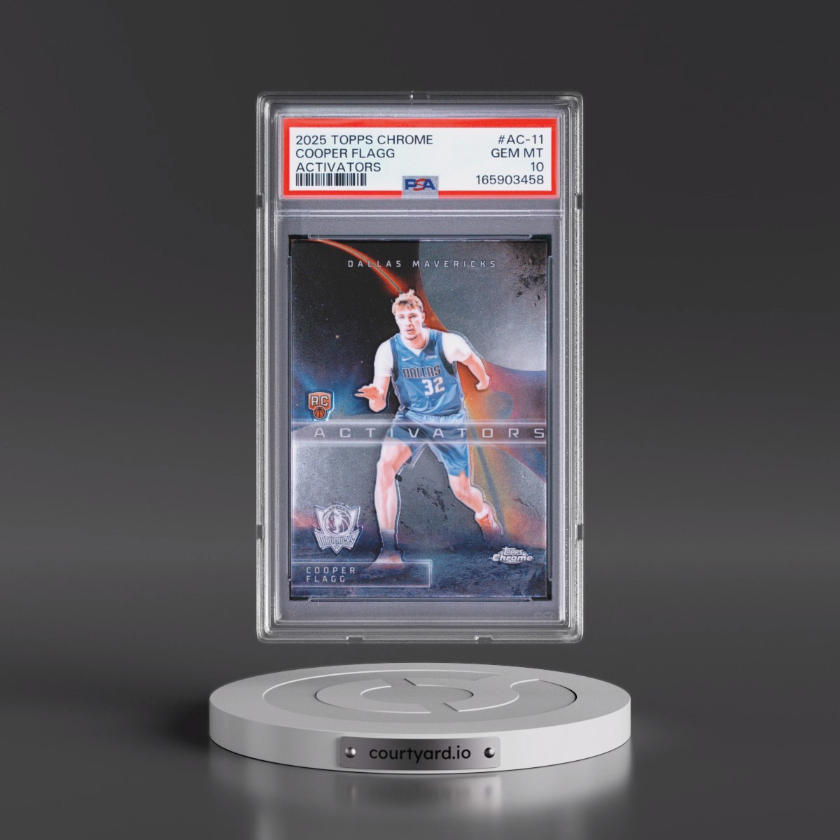 2025 Topps Chrome Activators #AC-11 Cooper Flagg (PSA 10 GEM MINT)