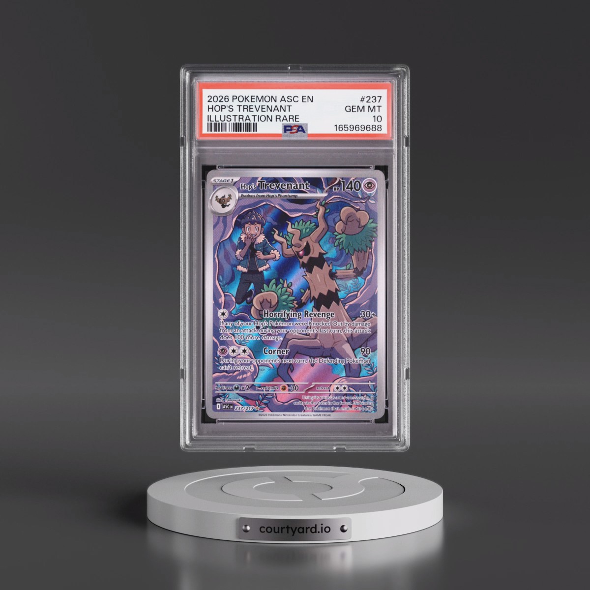 2026 Pokémon Asc EN-Ascended Heroes #237 Hop's Trevenant - Illustration Rare (PSA 10 GEM MINT)