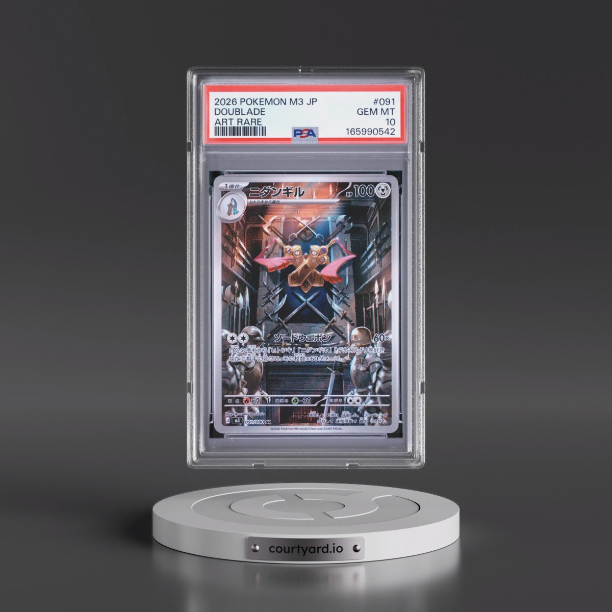 2026 Pokémon M3-Nullifying Zero #091 Doublade - Art Rare (PSA 10 GEM MINT)