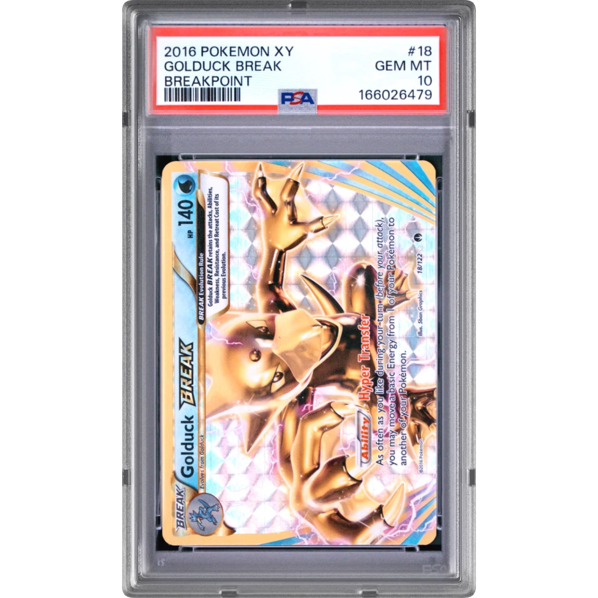 Golduck Break card artwork