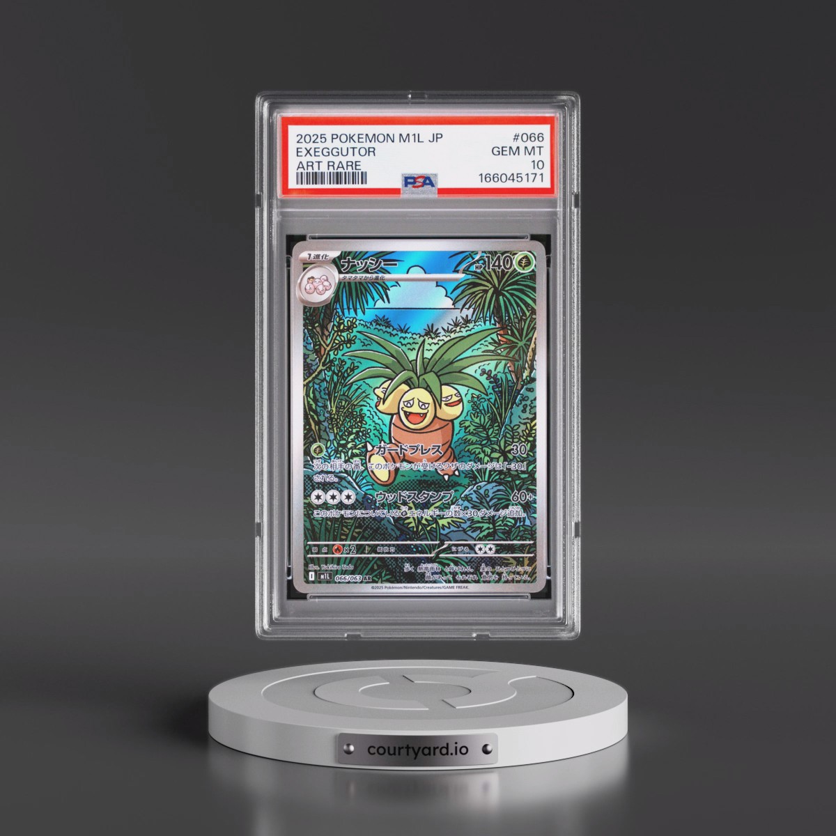 2025 Pokémon M1l-Mega Brave #066 Exeggutor - Art Rare (PSA 10 GEM MINT)