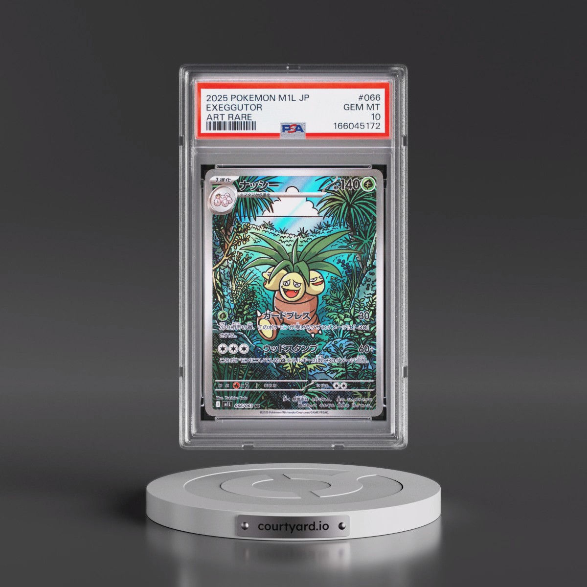 2025 Pokémon M1l-Mega Brave #066 Exeggutor - Art Rare (PSA 10 GEM MINT)