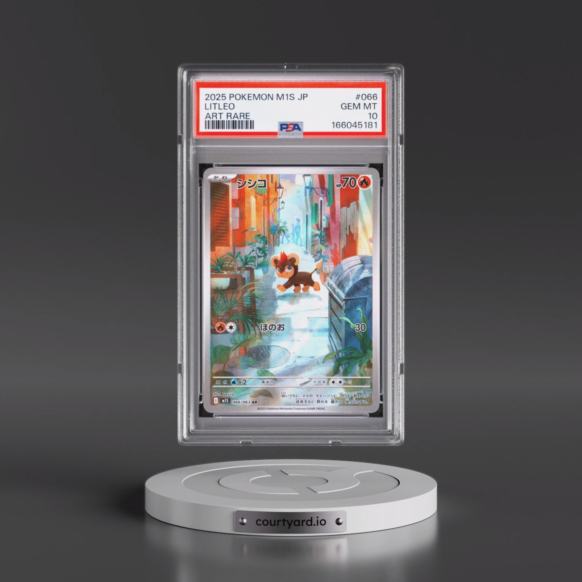 2025 Pokémon M1s-Mega Symphonia #066 Litleo - Art Rare (PSA 10 GEM MINT)