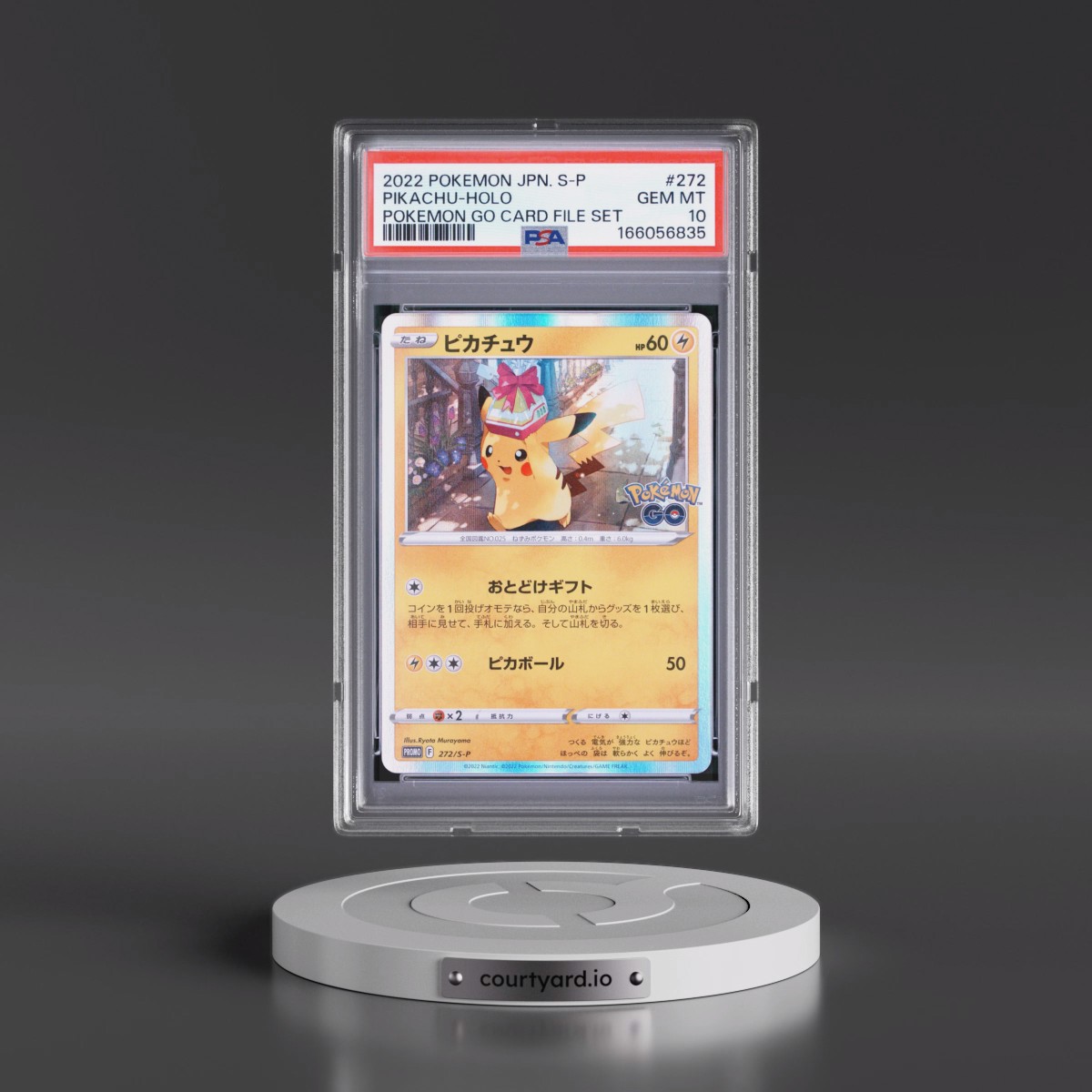 2022 Pokémon S Promo #272 Pikachu - Holo Pokemon Go Card File Set (PSA 10 GEM MINT)