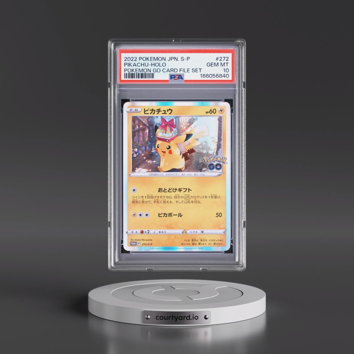 2022 Pokémon S Promo #272 Pikachu - Holo Pokemon Go Card File Set (PSA 10 GEM MINT)