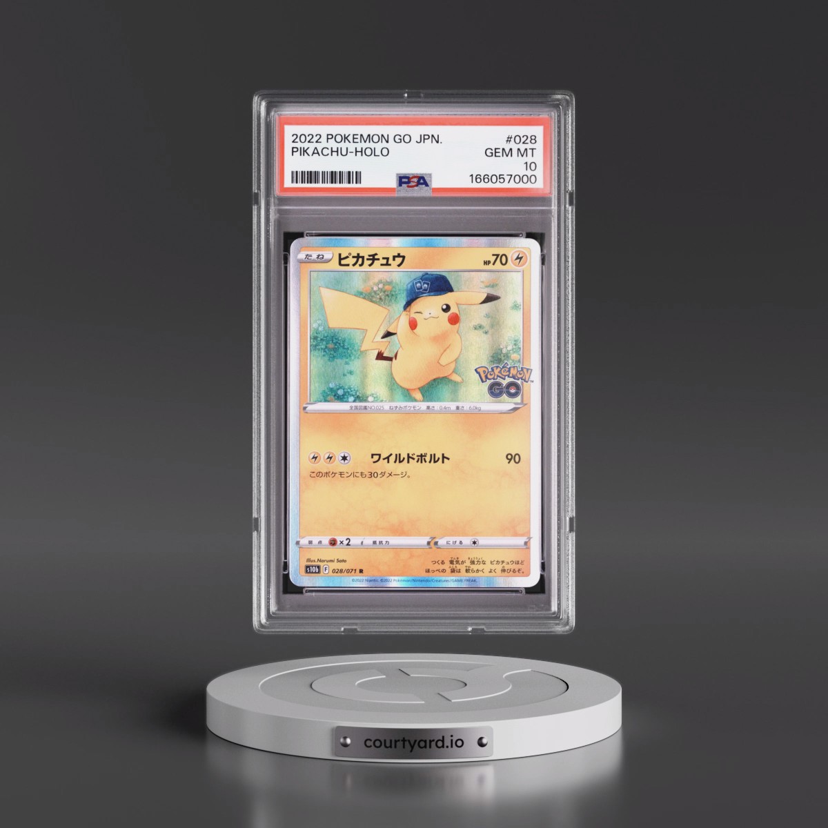 2022 Pokémon Go #028 Pikachu - Holo (PSA 10 GEM MINT)