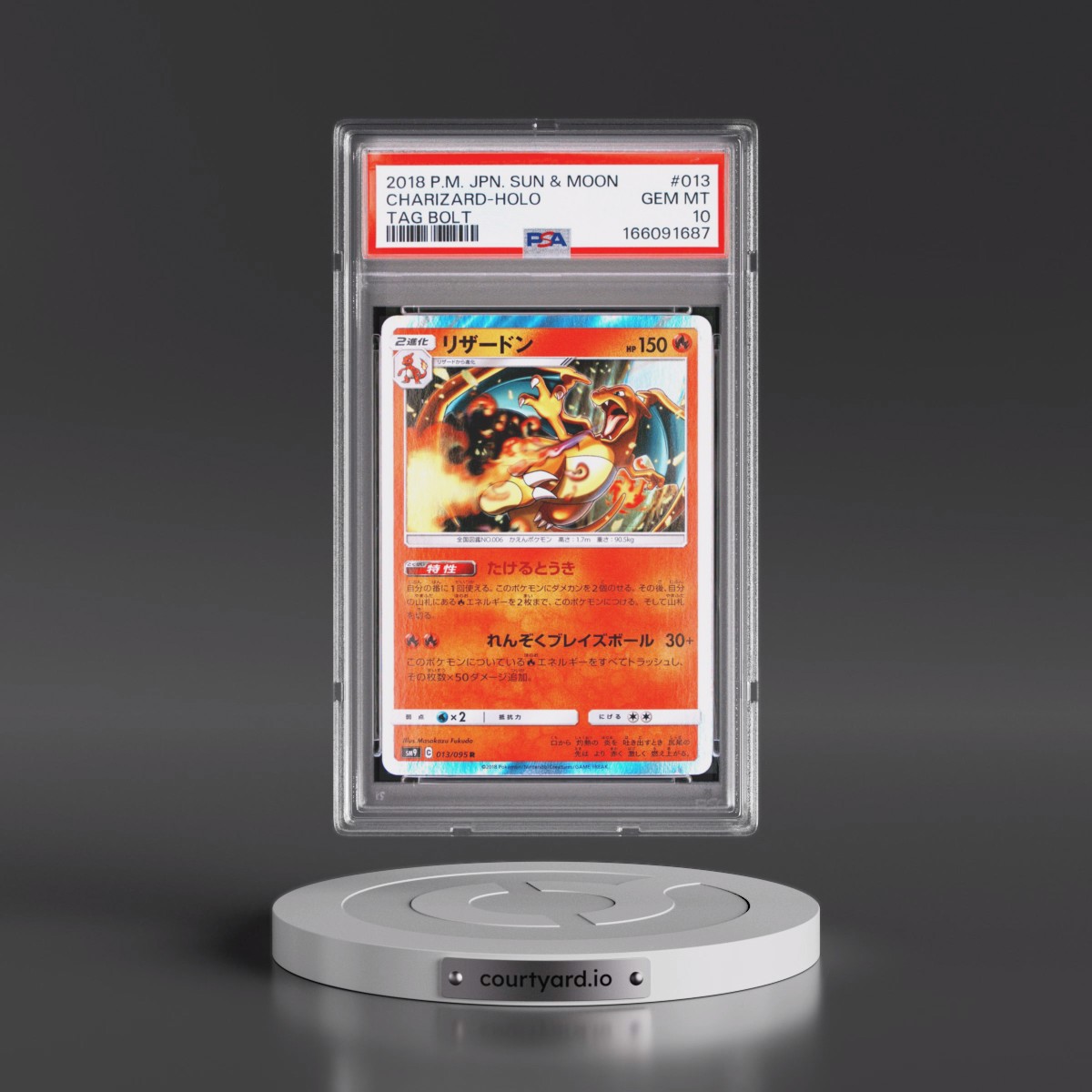 2018 Pokémon Sun & Moon Tag Bolt #013 Charizard - Holo (PSA 10 GEM MINT)