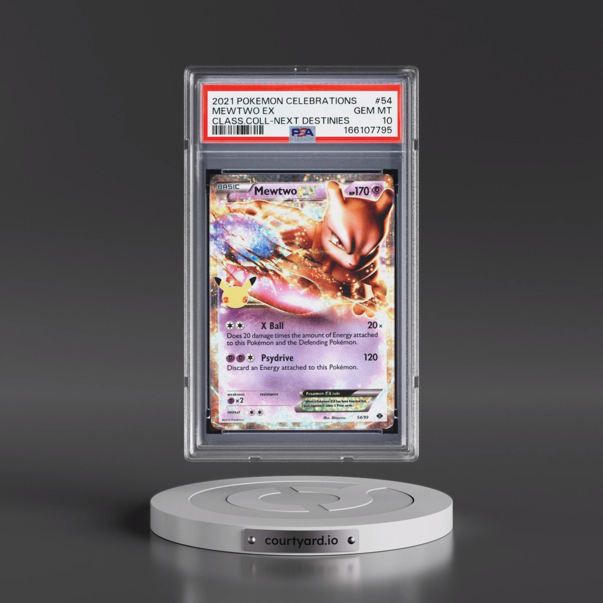 2021 Pokémon Celebrations Classic Collection #54 Mewtwo EX - Holo (PSA 10 GEM MINT)