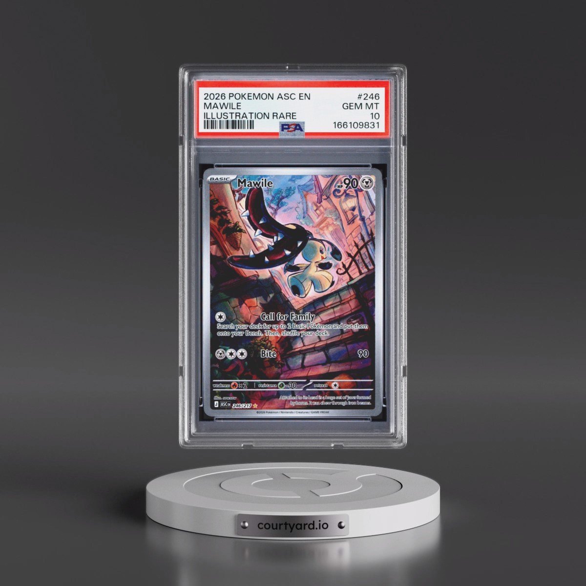 2026 Pokémon Asc EN-Ascended Heroes #246 Mawile - Illustration Rare (PSA 10 GEM MINT)