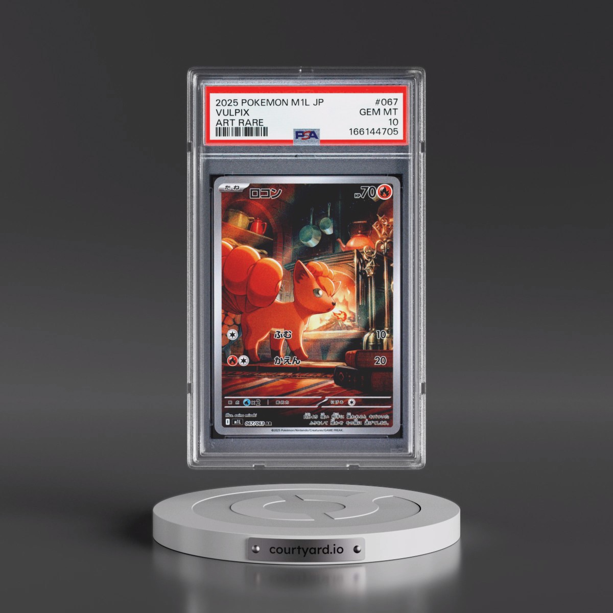 2025 Pokémon M1l-Mega Brave #067 Vulpix - Art Rare (PSA 10 GEM MINT)