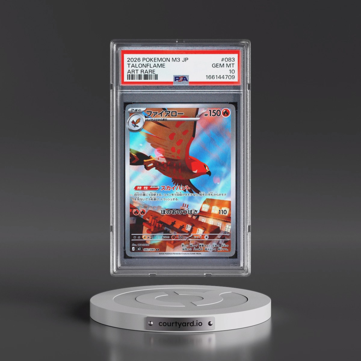 2026 Pokémon M3-Nullifying Zero #083 Talonflame - Art Rare (PSA 10 GEM MINT)