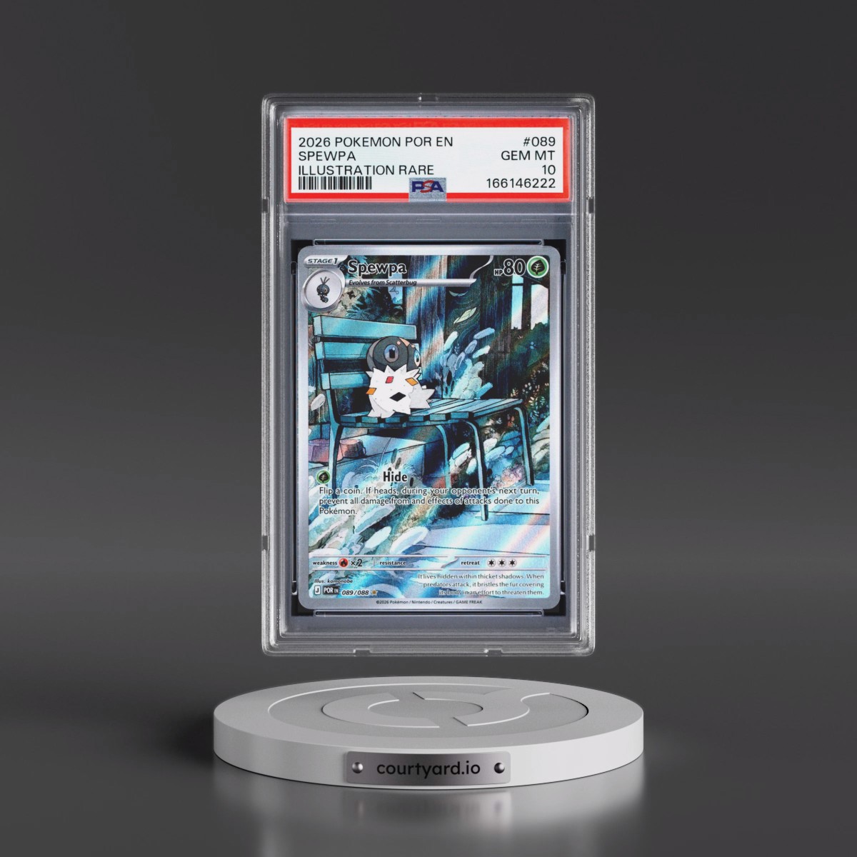 2026 Pokémon Por EN-Perfect Order #089 Spewpa - Illustration Rare (PSA 10 GEM MINT)