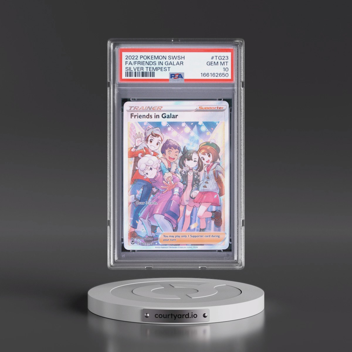 2022 Pokémon Sword & Shield Silver Tempest #TG23 Friends in Galar - Full Art (PSA 10 GEM MINT)