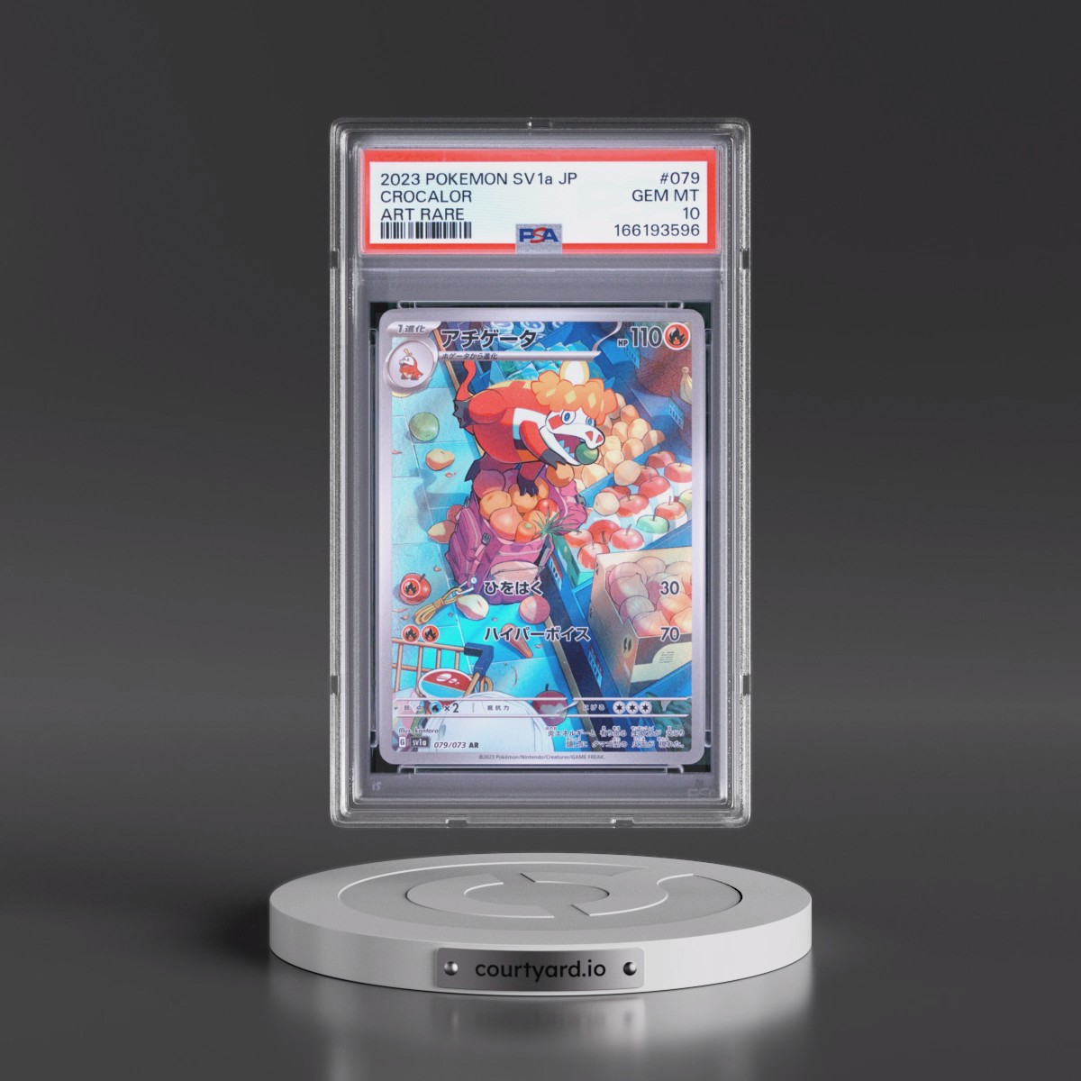 2023 Pokémon Sv1a-Triplet Beat #079 Crocalor - Art Rare (PSA 10 GEM MINT)