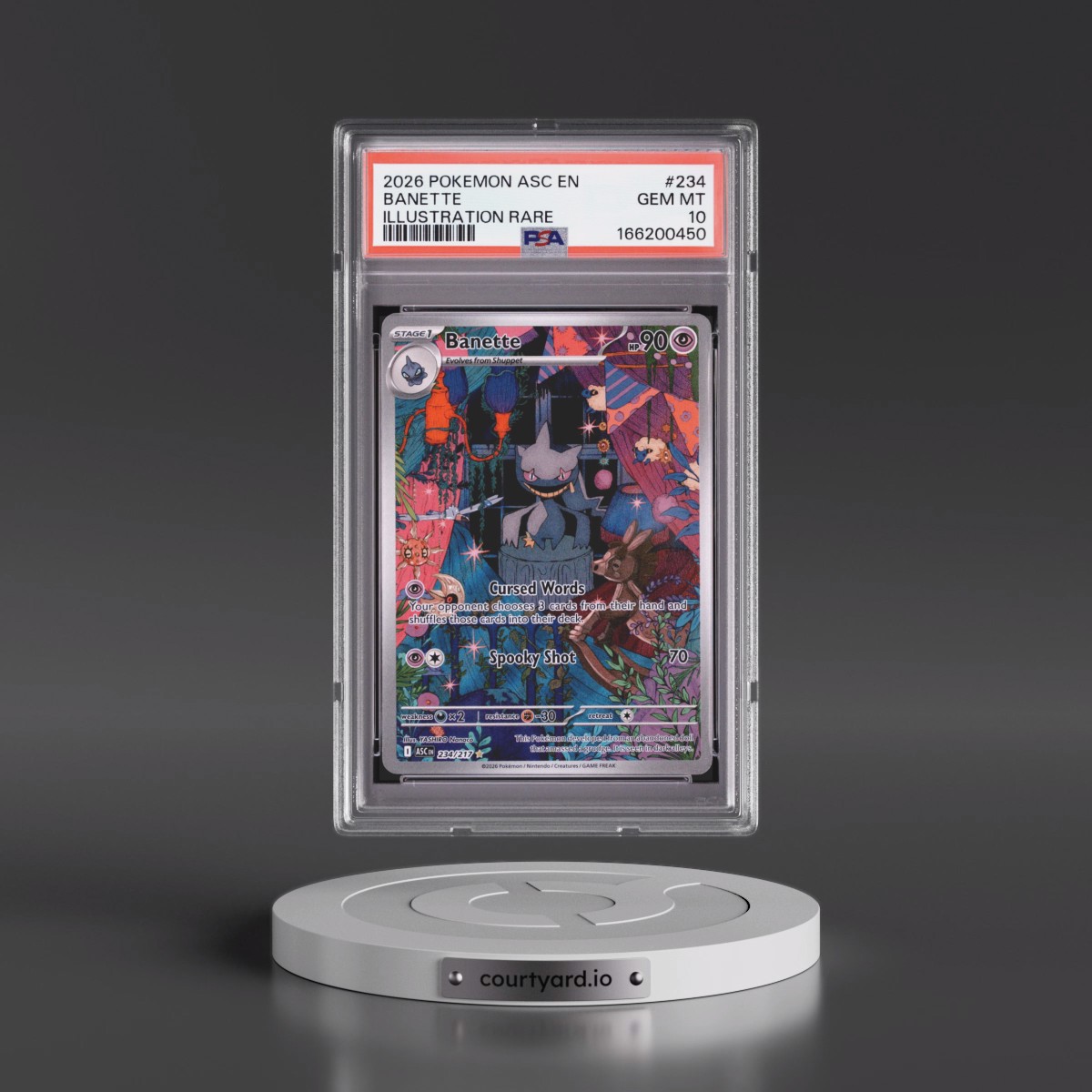 2026 Pokémon Asc EN-Ascended Heroes #234 Banette - Illustration Rare (PSA 10 GEM MINT)