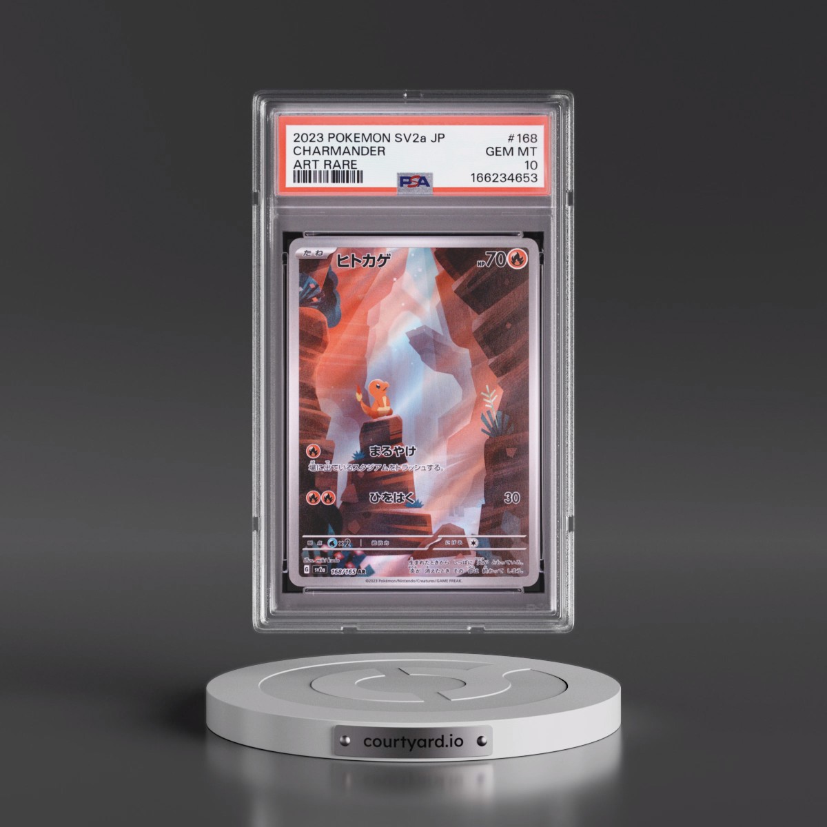 2023 Pokémon Sv2a-Pokémon Card 151 Charmander - Art Rare #168 PSA 10