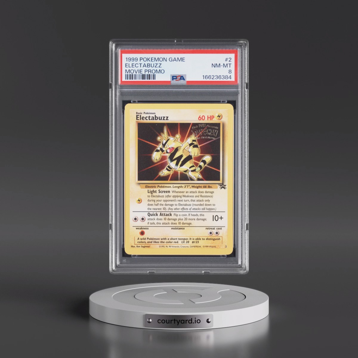 1999 Pokémon Game Movie #2 Electabuzz - Movie Promo (PSA 8 NM-MT)