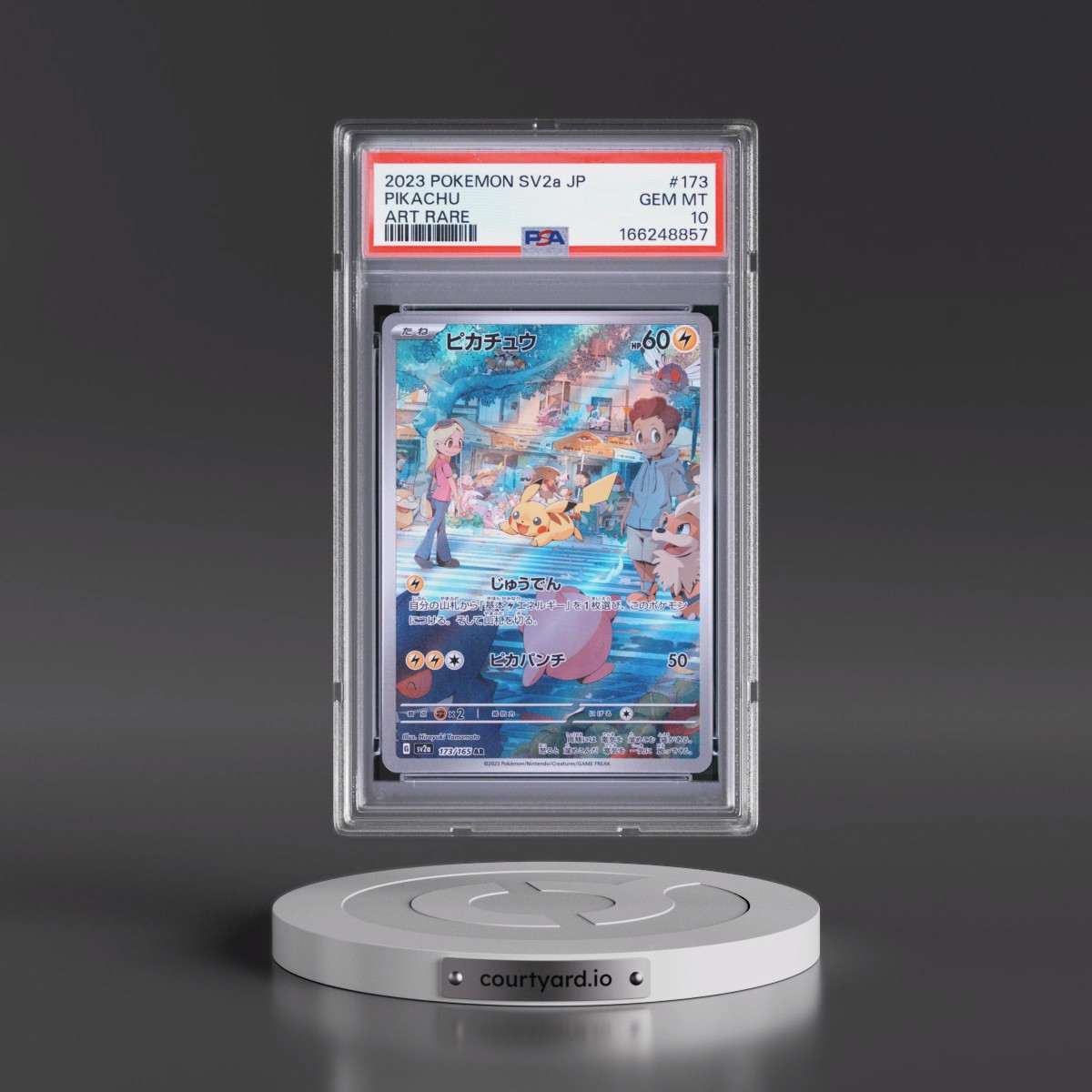2023 Pokémon Sv2a-Pokémon Card 151 #173 Pikachu - Art Rare (PSA 10 GEM MINT)
