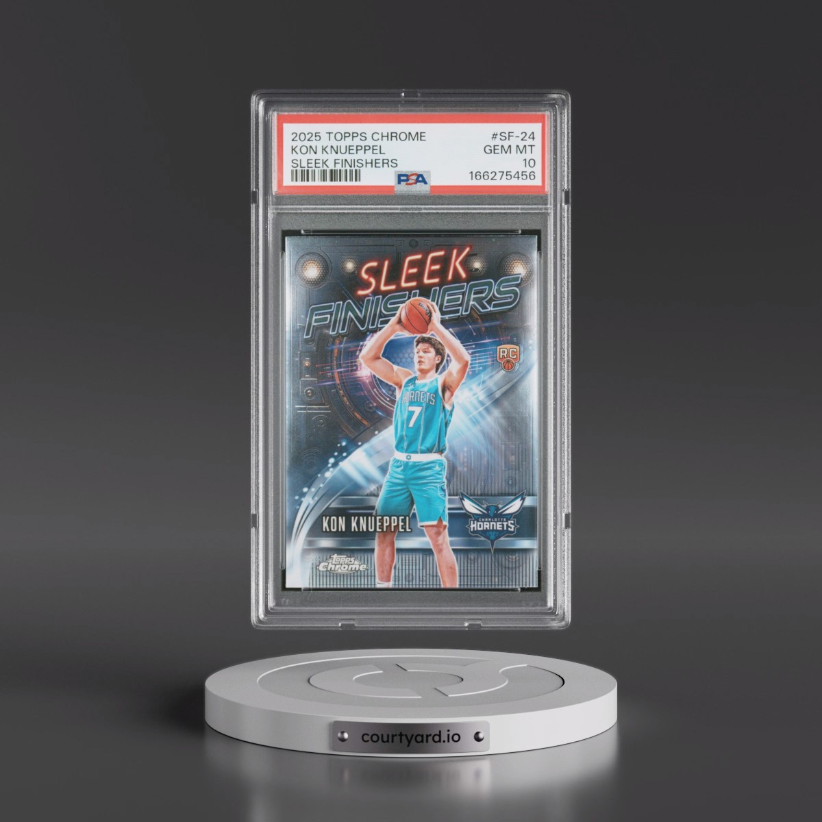 2025 Topps Chrome Sleek Finishers #SF-24 Kon Knueppel (PSA 10 GEM MINT)