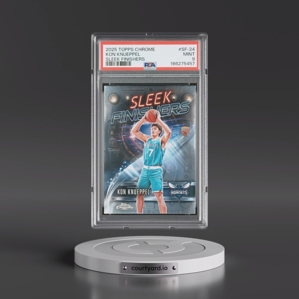 2025 Topps Chrome Sleek Finishers #SF-24 Kon Knueppel (PSA 9 MINT)