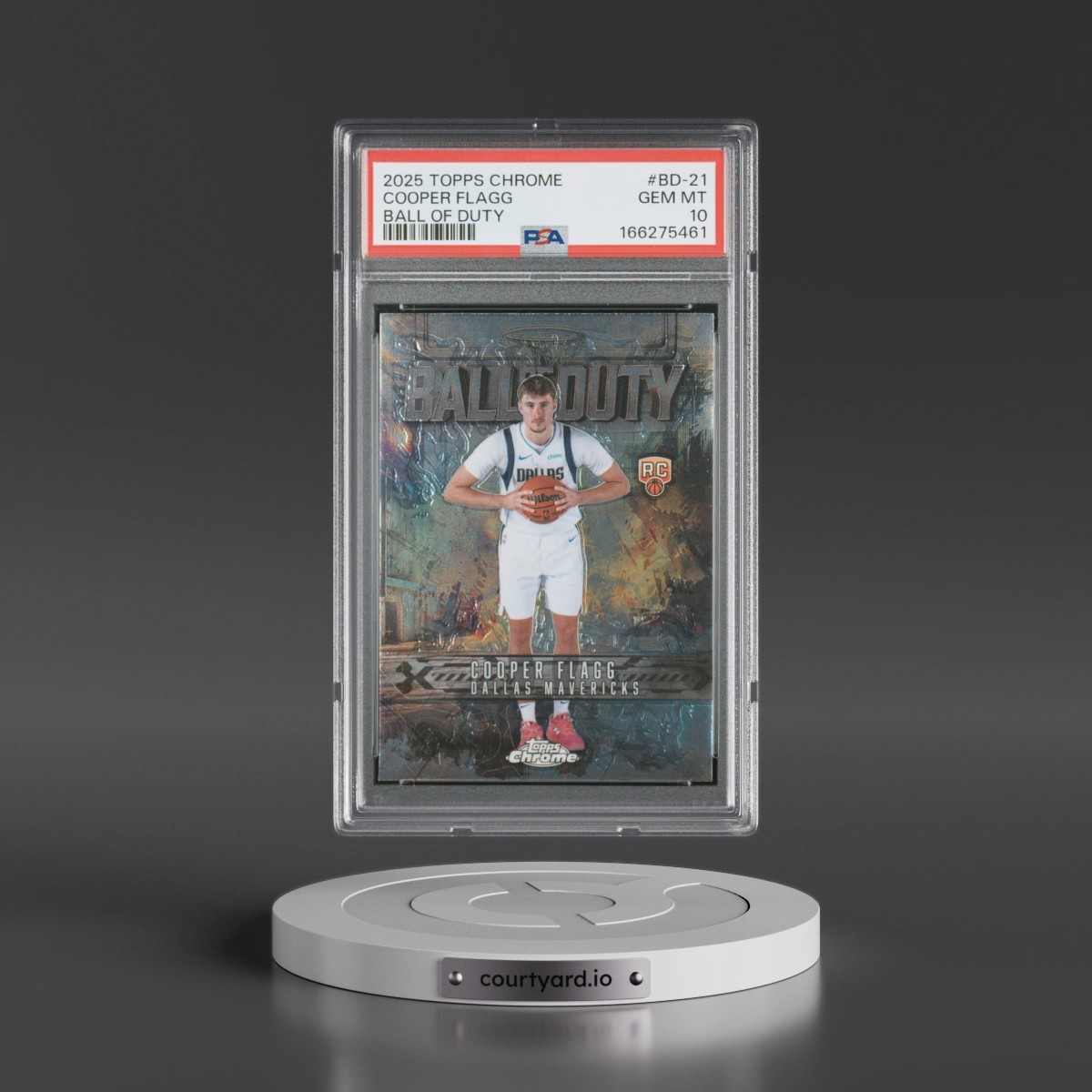 2025 Topps Chrome Ball of Duty #BD-21 Cooper Flagg (PSA 10 GEM MINT)