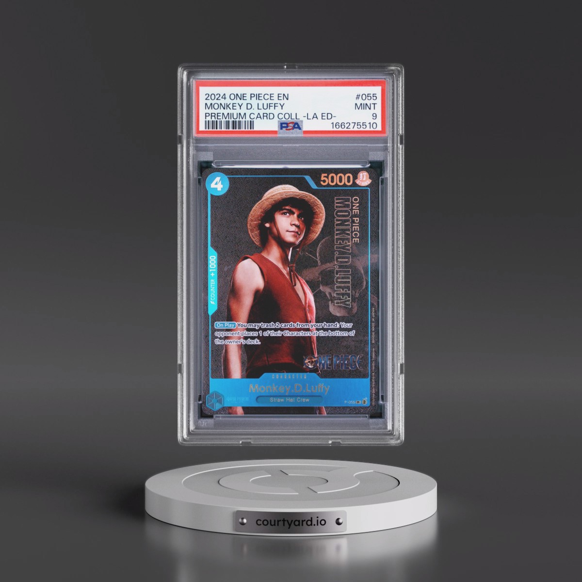 2024 One Piece Premium Card Collection -Live Action Edition #055 Monkey D. Luffy (PSA 9 MINT)