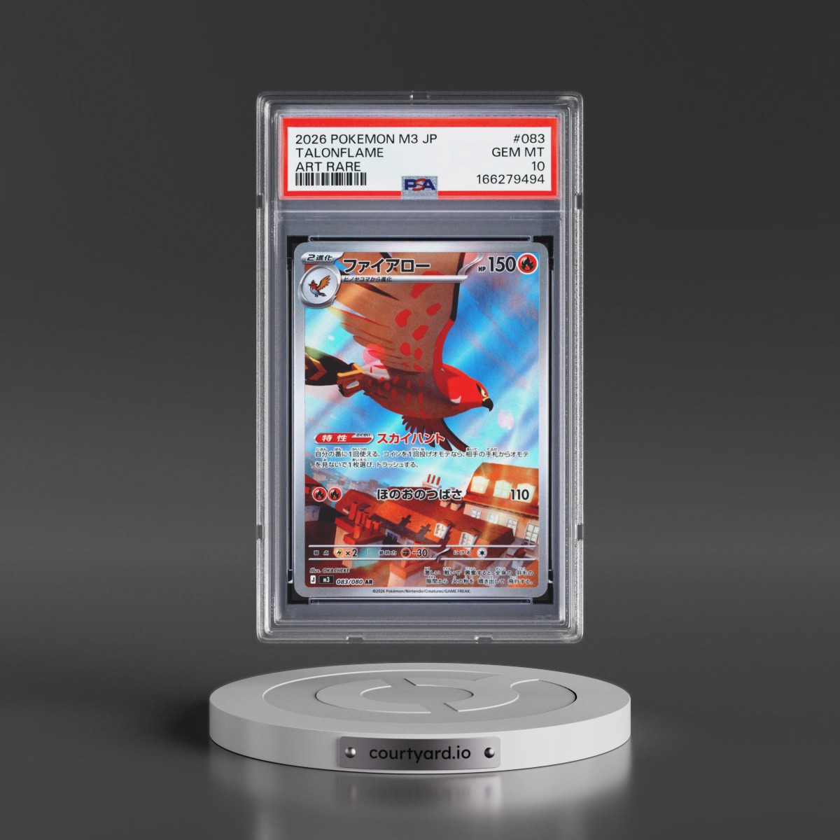 2026 Pokémon M3-Nullifying Zero #083 Talonflame - Art Rare (PSA 10 GEM MINT)