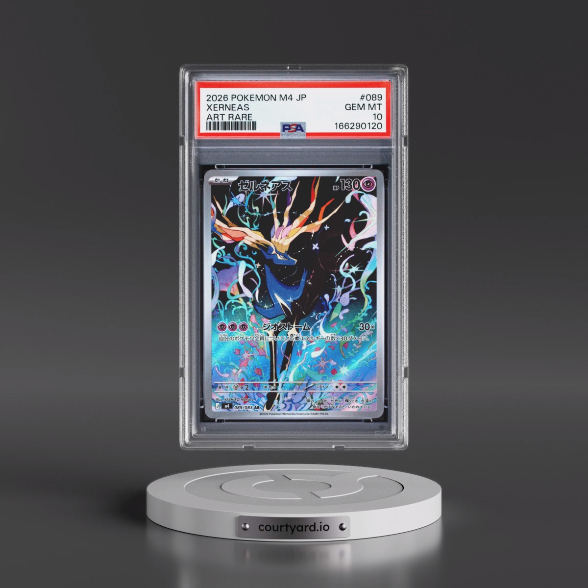2026 Pokémon M4-Ninja Spinner Xerneas - Art Rare #089 PSA 10