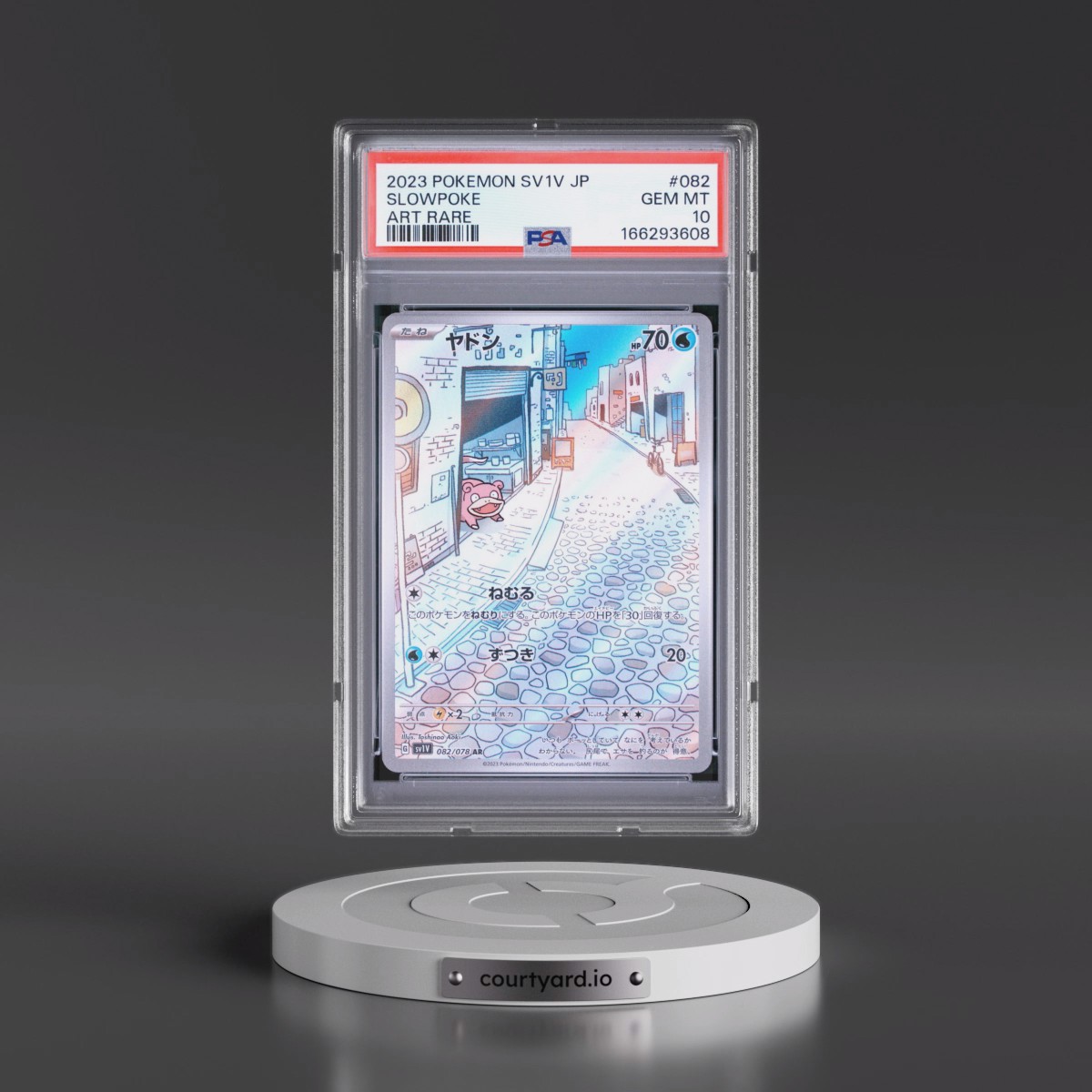 2023 Pokémon Sv1v-Violet EX #082 Slowpoke - Art Rare (PSA 10 GEM MINT)