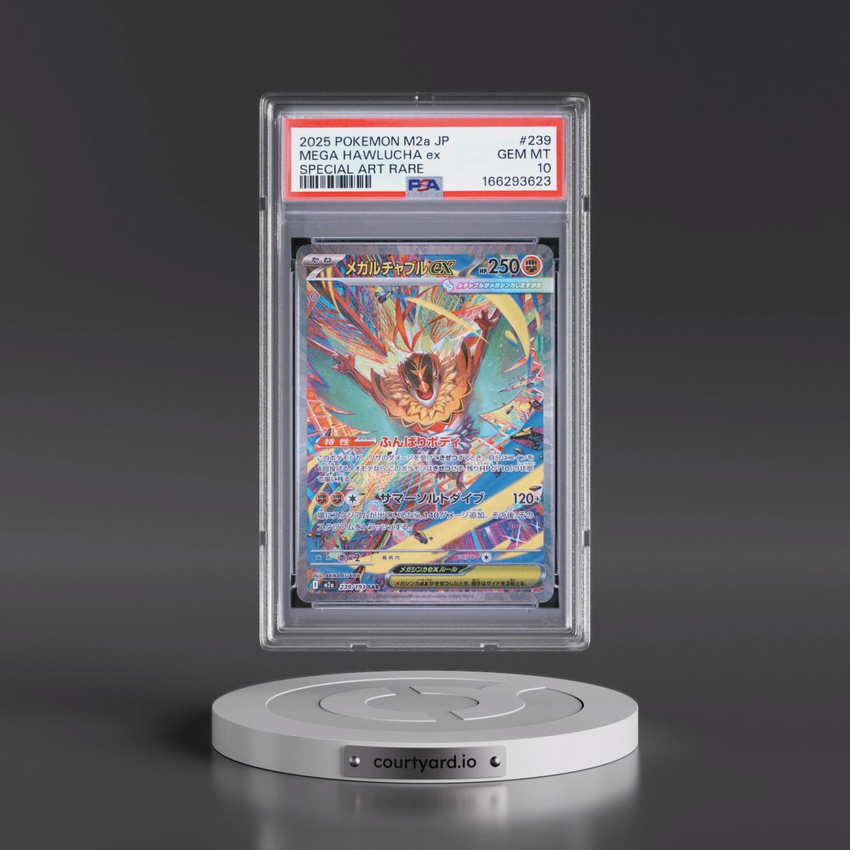 2025 Pokémon M2a-Mega Dream EX #239 Mega Hawlucha EX - Holo Special Art Rare (PSA 10 GEM MINT)