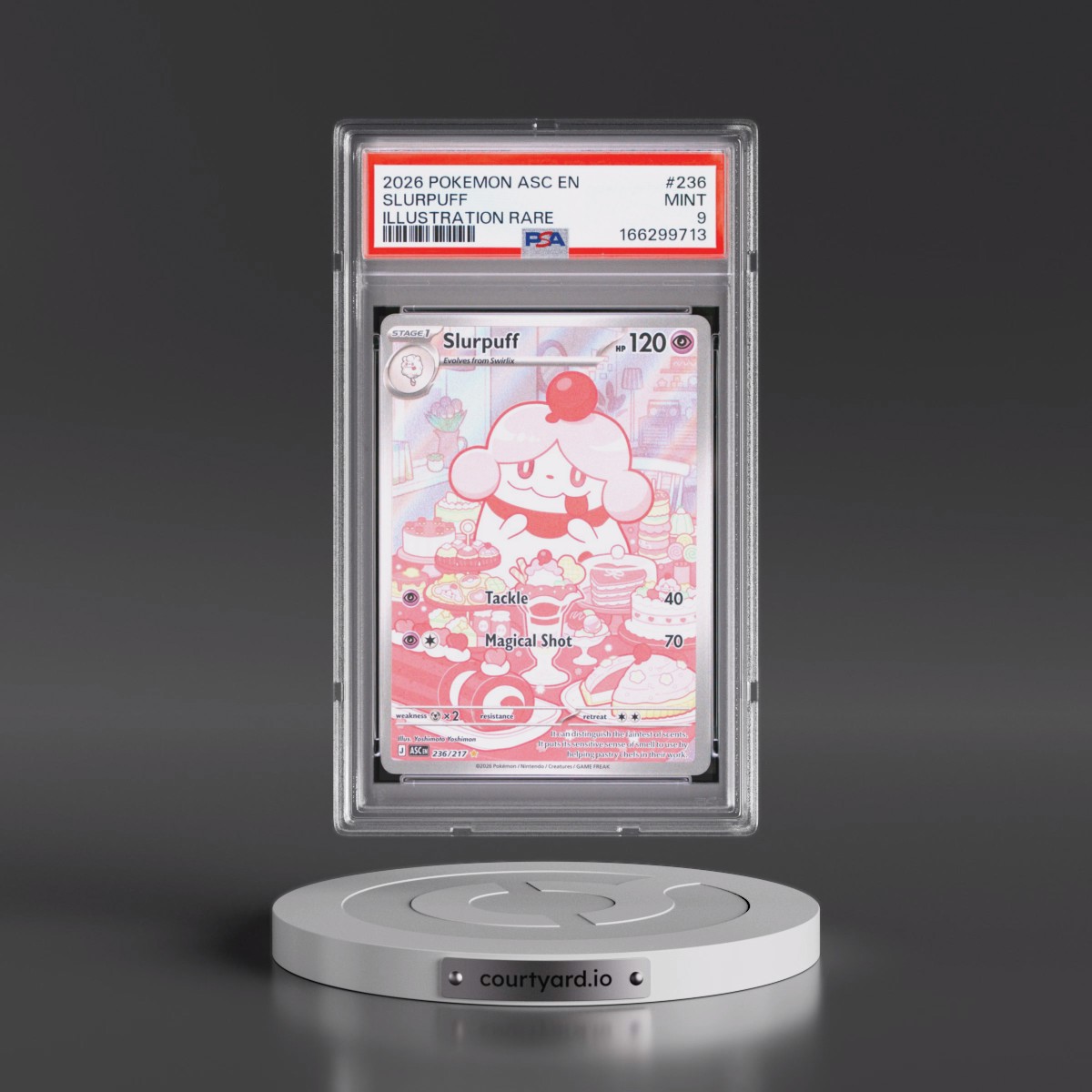 2026 Pokémon Asc EN-Ascended Heroes #236 Slurpuff - Illustration Rare (PSA 9 MINT)