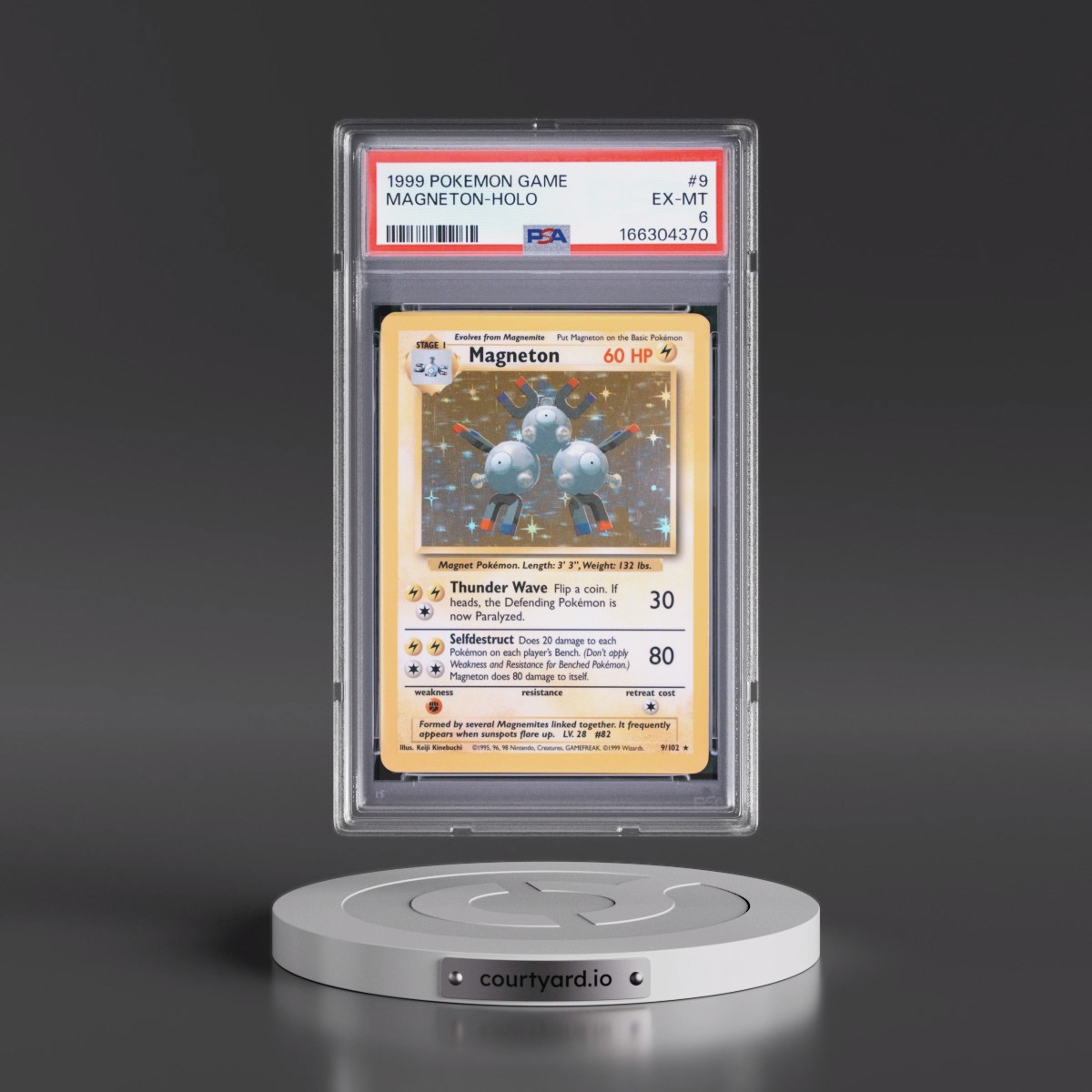 1999 Pokémon Game #9 Magneton - Holo (PSA 6 EX-MT)