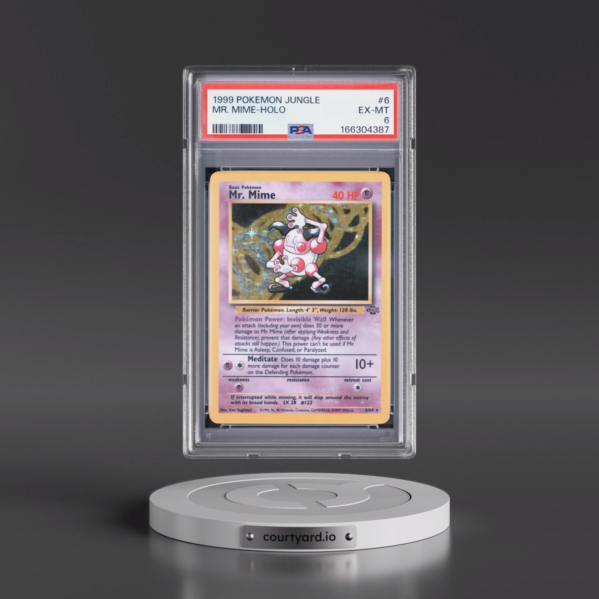 1999 Pokémon Jungle #6 Mr. Mime - Holo (PSA 6 EX-MT)