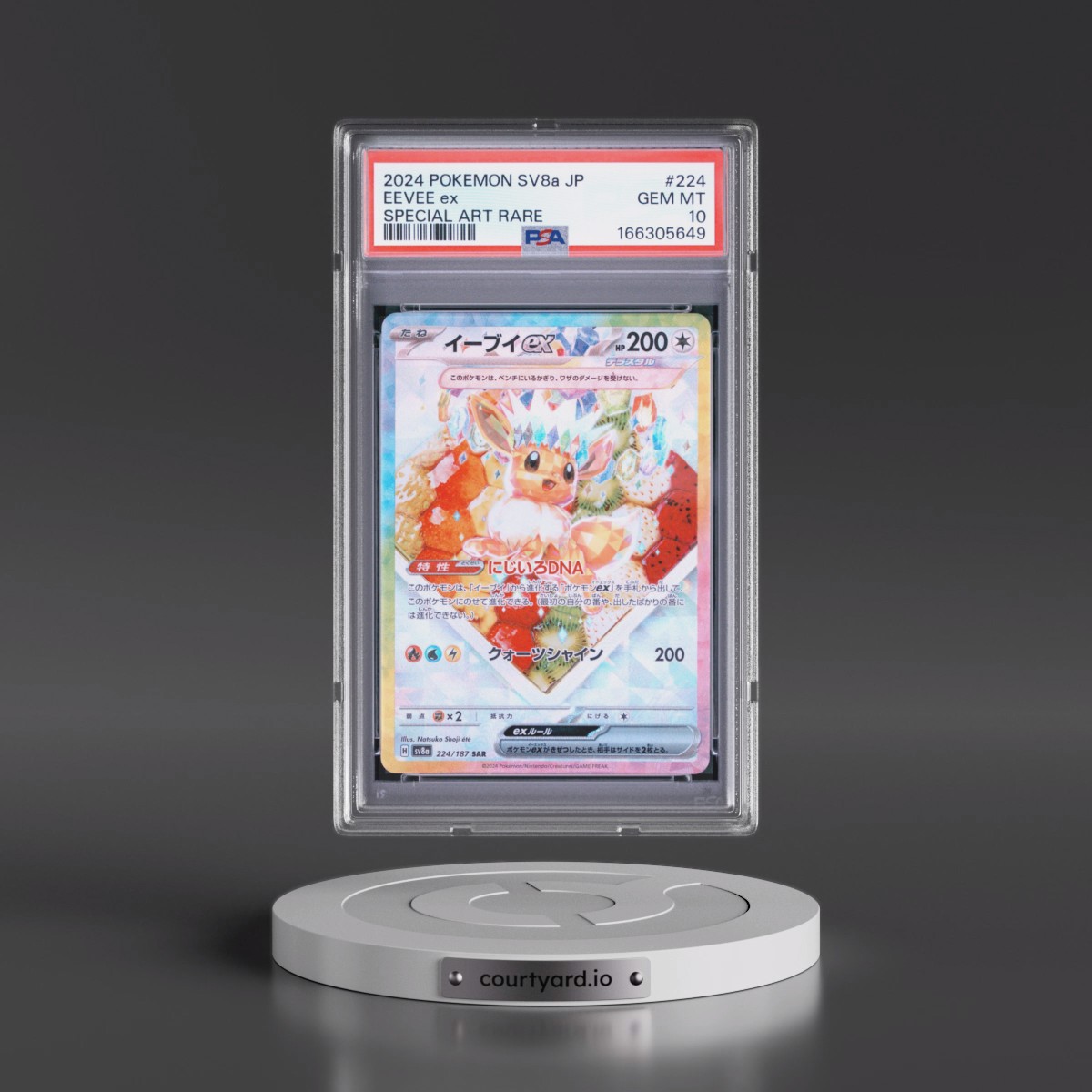 2024 Pokémon Sv8a-Terastal Fest EX #224 Eevee EX - Holo Special Art Rare (PSA 10 GEM MINT)