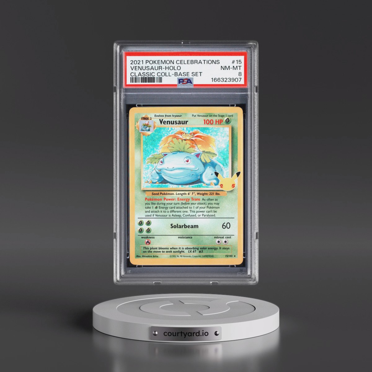 2021 Pokémon Celebrations Classic Collection #15 Venusaur - Holo (PSA 8 NM-MT)