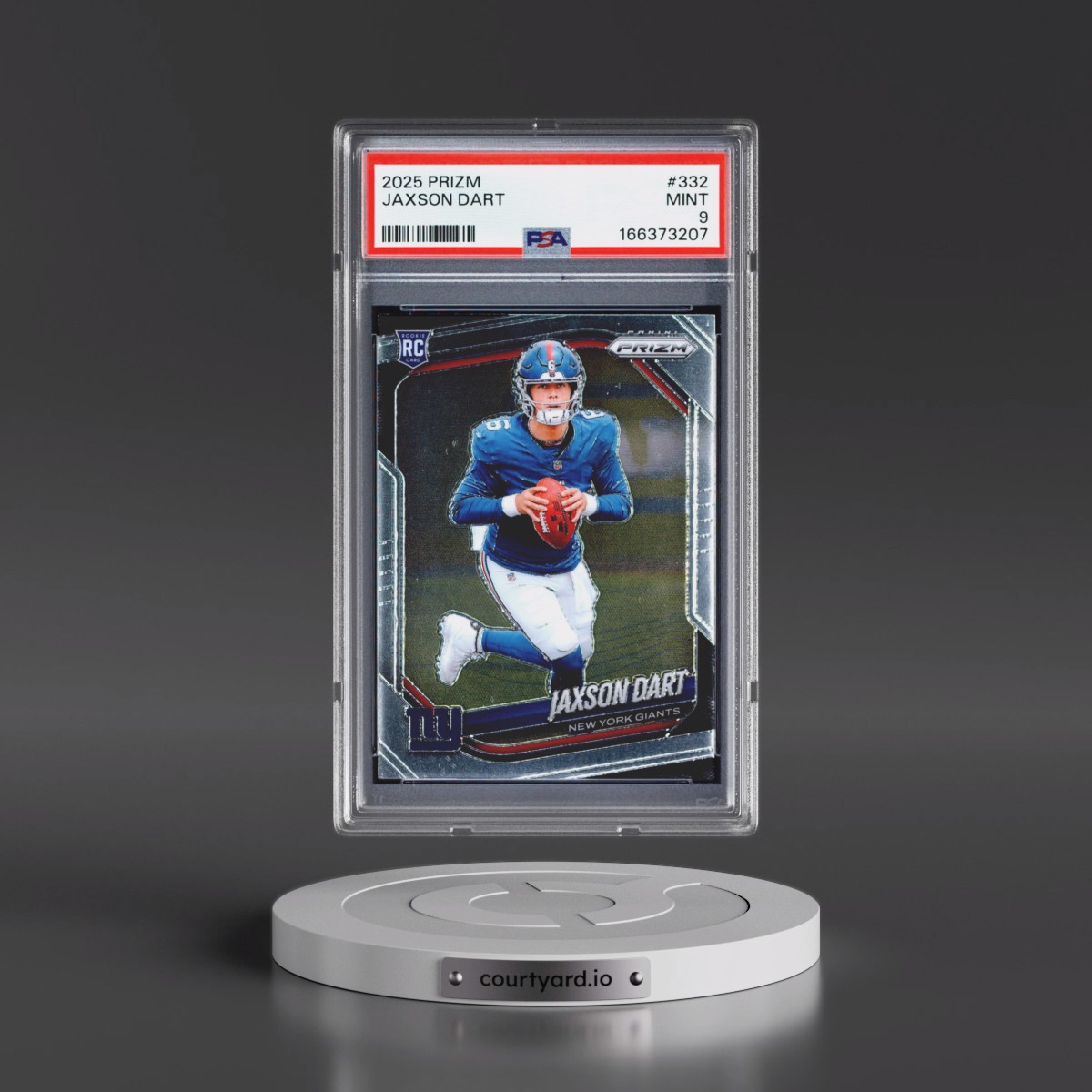 2025 Panini Prizm #332 Jaxson Dart (PSA 9 MINT)